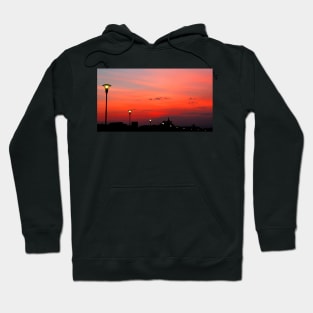 Sunset along the river Adige Verona Hoodie